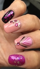 SHELLAC nail art by Fee Wallace
