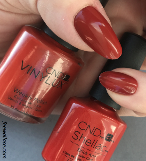 shellac and vinylux colour brick knit from the cnd craft culture collection by fee wallace