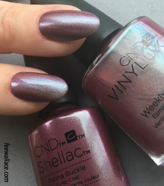 shellac and vinylux colour patina buckle from the cnd craft culture collection by fee wallace