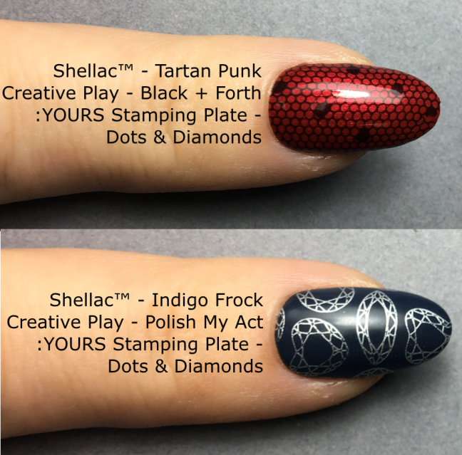 yours loves fee plate dots and diamonds nail art by fee wallace
