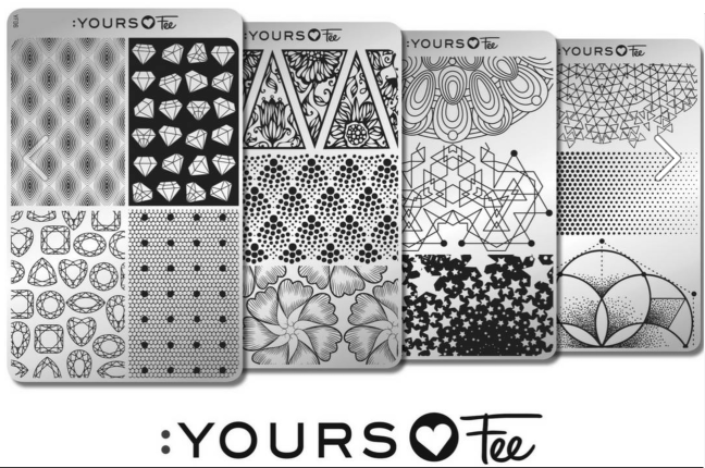 yours loves fee stamping plates designed by fee wallace