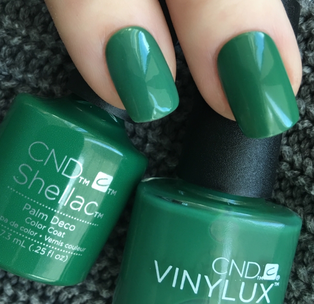Shellac Palm Deco in Shellac and Vinylux photographed by Fee Wallace