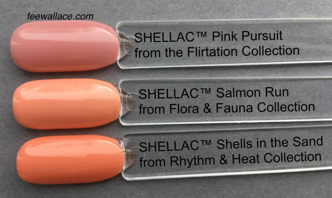 Shells in the Sand Shellac color comparison by Fee Wallace