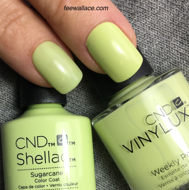 Shellac and Vinylux Sugarcane color by Fee Wallace
