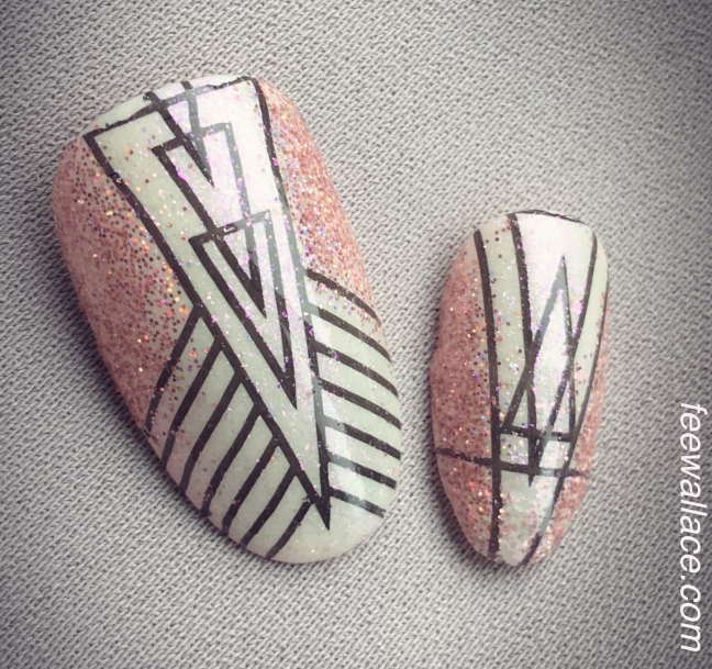 art deco stamping nail art by fee wallace