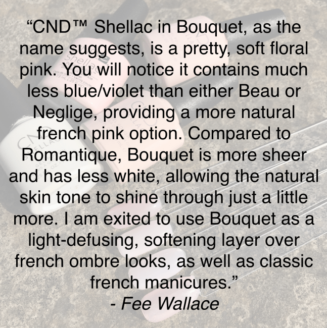 shellac bouquet comparison swatch cnd yes, i do collection by fee wallace