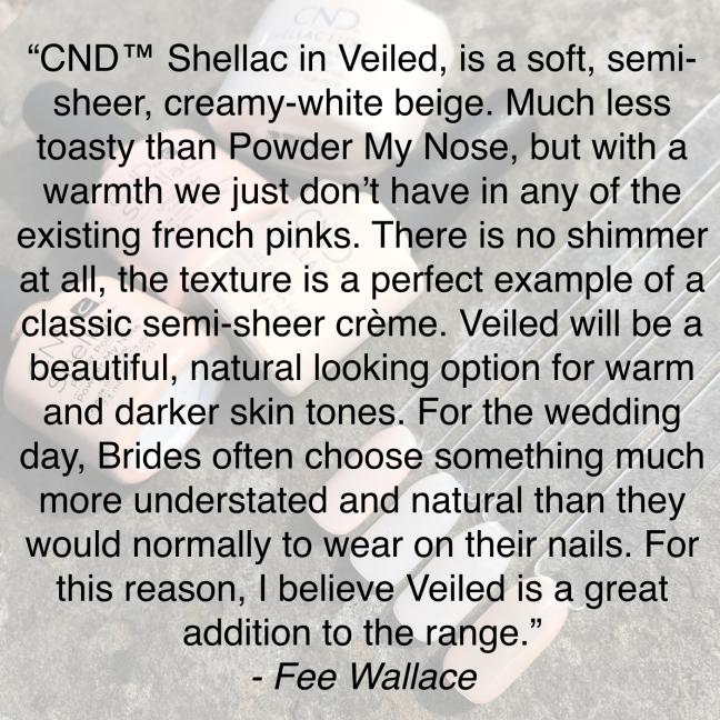 description of shellac veiled cnd yes, i do the collection on fee wallace blog