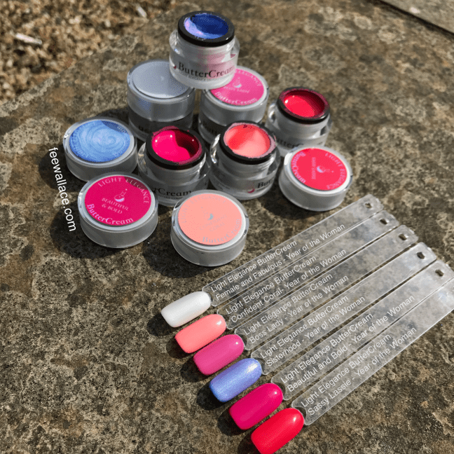 light elegance buttercream year of the woman gel swatch color pops by fee wallace