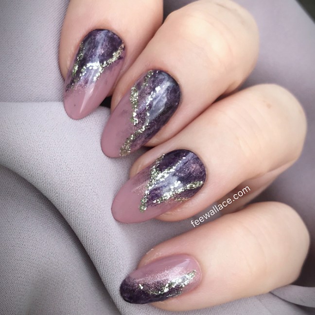 light elegance nail art with mantra mauve buttercream by fee wallace